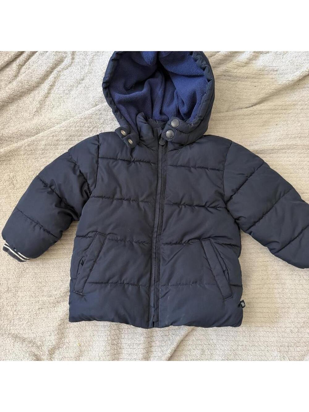 GAP Baby 2 Years Navy Blue Puffer Jacket with Hood